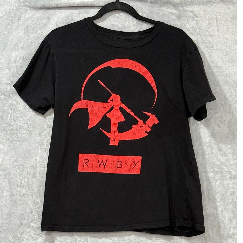 RWBY Ruby Rose Anime Graphic Tee Shirt Men's Medium Rooster Teeth Cotton Fandom